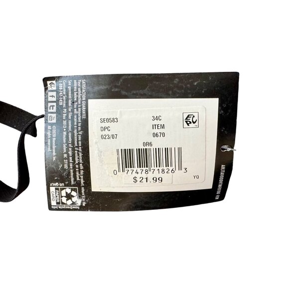 Maidenform Self Expressions Wireless T-Shirt Bra 38D Black Lace Modern Neckline - Picture 4 of 8